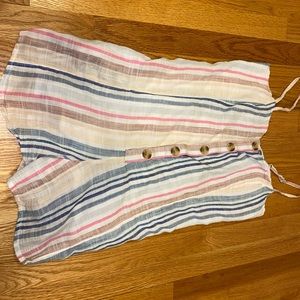 Medium stripped romper!